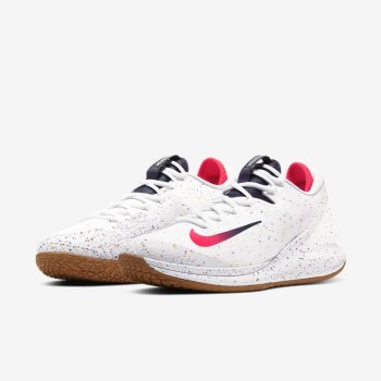 Nike Court Air Zoom Zero - Férfi Teniszcipő - Fehér/Barna/Piros